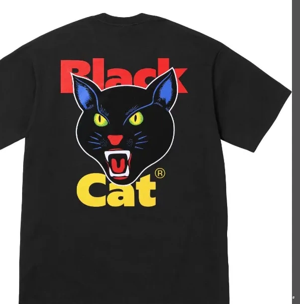 XL L White M Black Black 24 Cat BLACK TEE CAT and S 0712